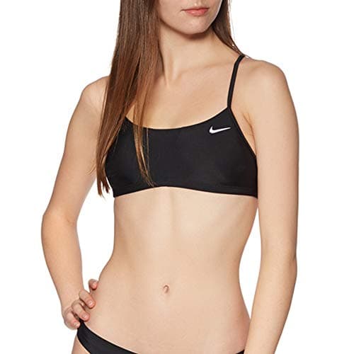 Image of NIKE Racerback Top Bikini, Women, Womens, NESSA226, Black, XL
