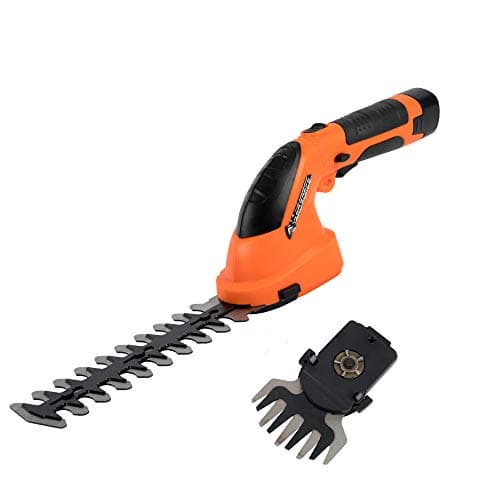 Image of Yard Force 7.2 V Cordless Edging Grass & Hedge Shear Set with Li-Ion battery and Charger - LH A17, orange