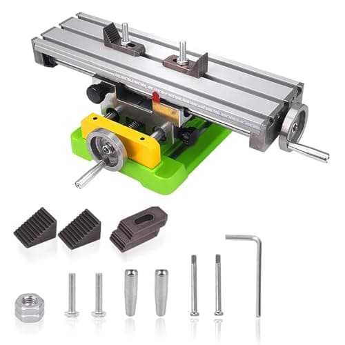 Image of AXILYZE Multifunction Worktable Milling Working Table(Heavy Size-6350), Compound Slide Milling Table Cross Milling Machine Compound 2 Axis 4 Ways for All Drill Stands Bench Drilling Milling Machine