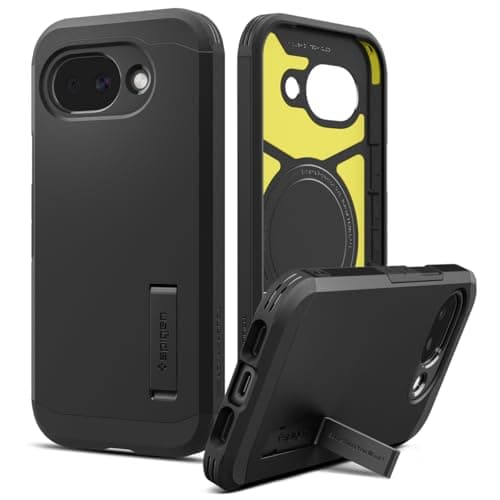 Image of Spigen Tough Armor MagFit Case Compatible with Google Pixel 10a - Black