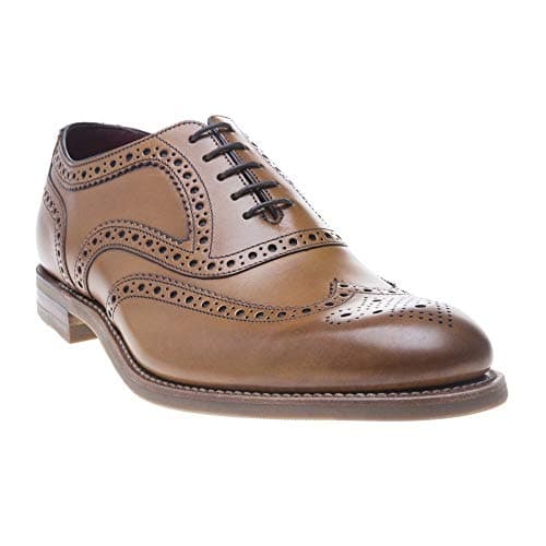 Image of Loake Mens Kerridge Brogue Shoes Tan 9 UK