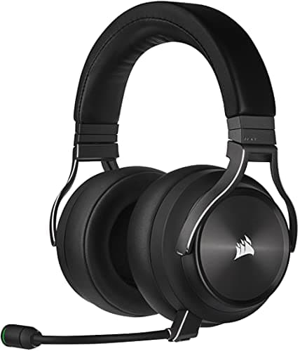 Image of CORSAIR VIRTUOSO RGB WIRELESS XT Multiplatform Gaming Headset With Bluetooth - Dolby Atmos - Broadcast Quality Microphone - iCUE Compatible- PC, Mac, PS5, PS4, Nintendo Switch, Mobile - Black