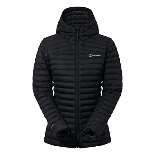 Image of Berghaus Women's Combust Reflect Down Jacket Long Coat | Durable Design | Water Resistant Insulated Jacket, Black/Black, 10