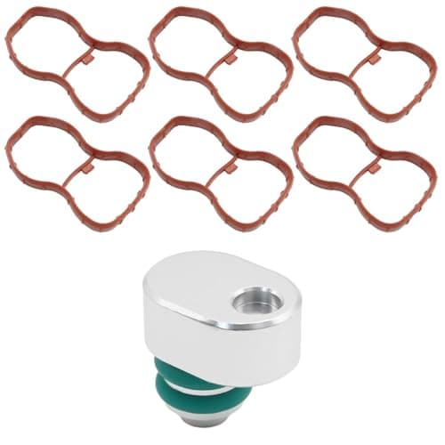 Image of Hoypeyfiy 11618511363 Intake Swirl Flap Plug Delete Kit with Manifold Gaskets Replacement for BMW 3 5 7 Series E90 E91 E92 E93 F07 F10 F11 F01 F02 X5 E70 X6 E71 N57 N57S 11617807480