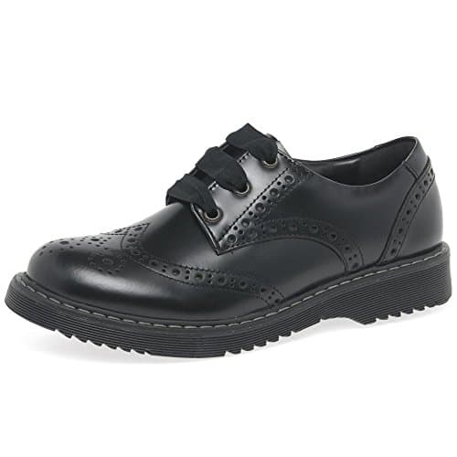 Image of Start-rite Angry Angels Impulsive II Girls Senior School Shoes 4 UK Black Wide