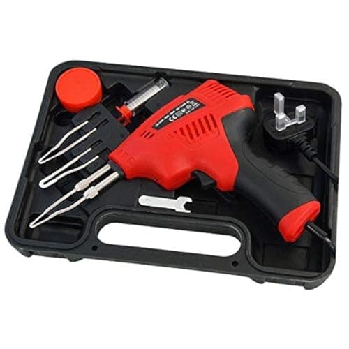 Image of Neilsen CT1842 230V Soldering Gun Kit – 200W, 50Hz, LED Light, Extra Tips & Solder, Ideal for Electrical & DIY Repairs