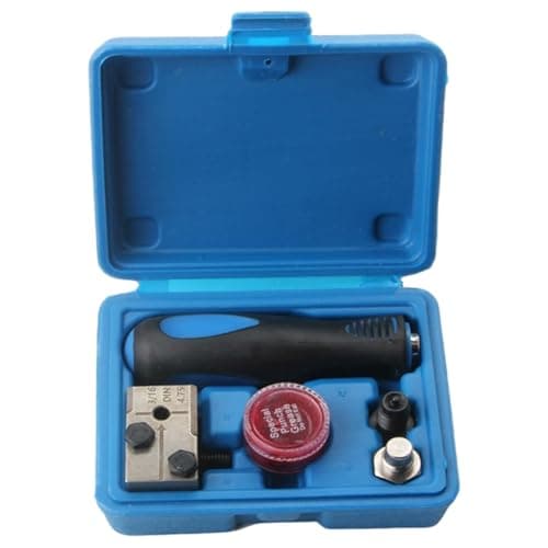 Image of Automotive Brake Pipe Flaring Tool Kit, 3/16in & 1/4in Double & Single Flaring Tool Set for Copper Brake Lines, Ideal for Auto Repair & Tight Spaces