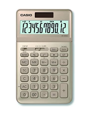 Image of CASIO Desktop Calculator JW-200SC 12 Digit in Stylish Colours Tax Calculator Solar/Battery Operated