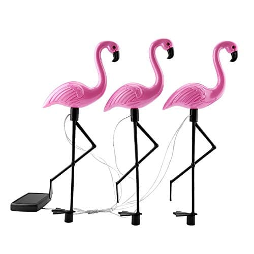 Image of Solar Garden Light Flamingo LED Stake Lamp Outdoor Waterproof for Yard Lawn Decorative Lighting with 3-in-1 Functionality