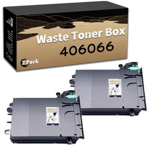 Image of Compatible Waste Toner Box Replacement for Ricoh 406066,for Aficio SP C311N SP C312DN SP C340DN SP C342DN Printer 2 pack