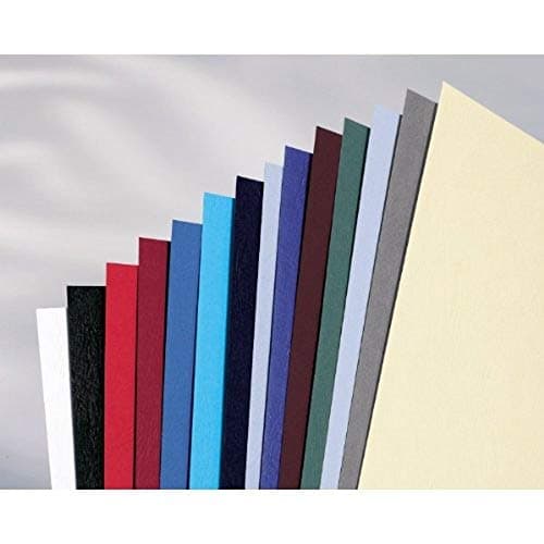 Image of GBC ProView CE040045 Leather-Grained Cardboard A4 Dark Green 250 g/m2 Pack of 100