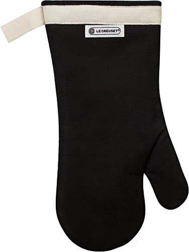Image of Le Creuset 4-Layered Textile Oven Mitt, Stain Resistant, Black, 95002300000000