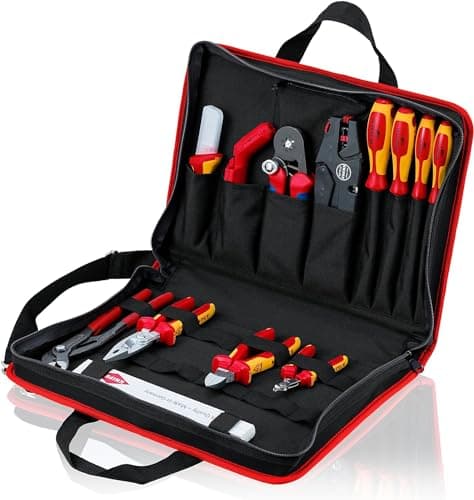Image of KNIPEX 00 21 11 Tool Bag "Compact" Electric 14 piece