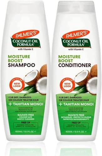 Image of Palmer Coconut Oil Formula Moisture Boost Shampoo and Conditioner, 400 ml, Pack of 2