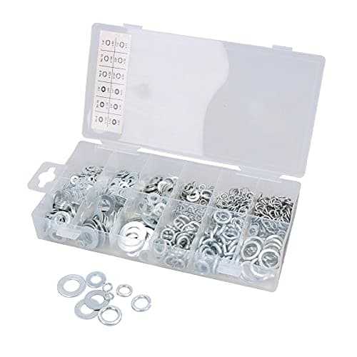 Image of Assorted Flat and Spring Washer Assortment Set Metric + Imperial 790pc Kit