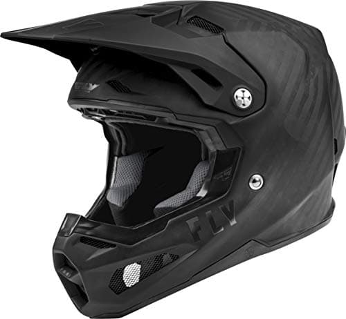Image of Fly Racing 2022 Adult Formula Carbon Solid Helmet (Matte Black Carbon, X-Large)