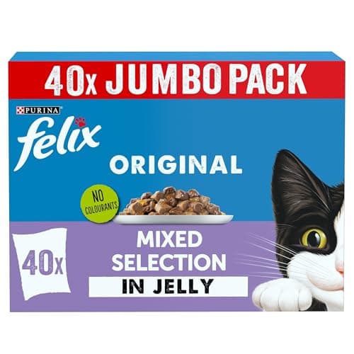 Image of FELIX Original Mixed Selection in Jelly Wet Cat Food 40x85g