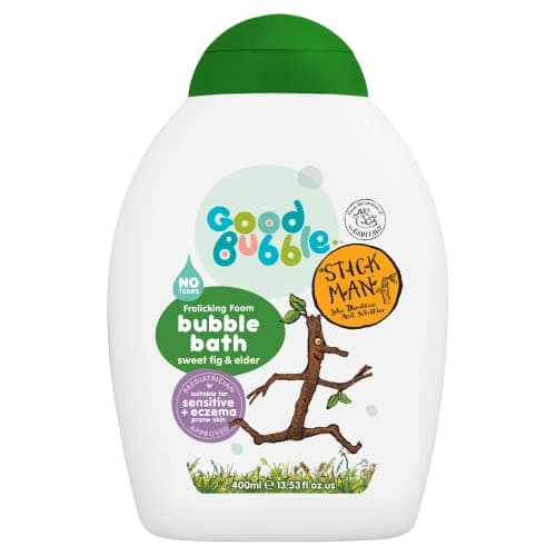 Image of Good Bubble Stick Man Bubble Bath with Sweet Fig & Elder - 400ml Tear-Free Baby Bubble Bath for Sensitive & Eczema-Prone Skin - Sulphate-Free Bubble Bath for Toddlers