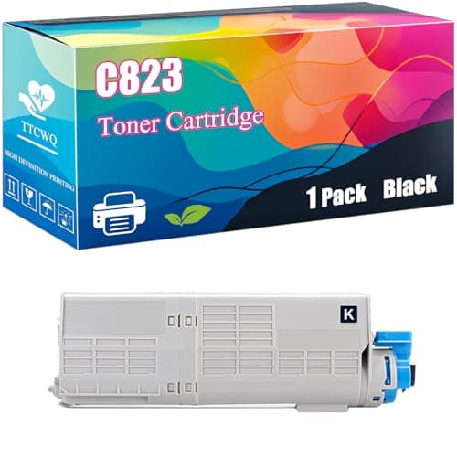 Image of C823 Toner Cartridge Compatible with Okidata OKI C823 C823dn C823n C833 C833dn C833n C843 C843dn Printers, High-Yield Ideal for High-Volume Printing (1 Pack Black)