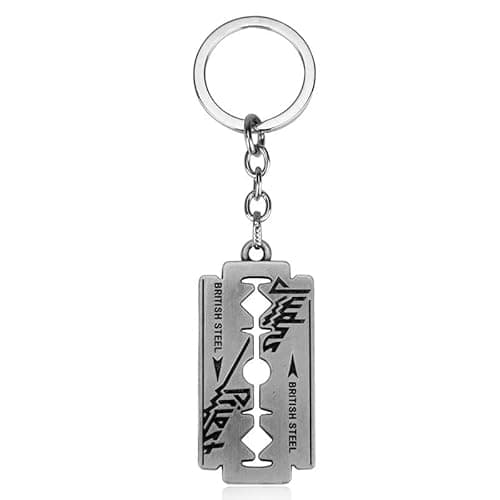 Image of Craft Cart Metal Key Chain Keyring Tin for Judas Priest Chaveros Lovers Razor Blade Gift