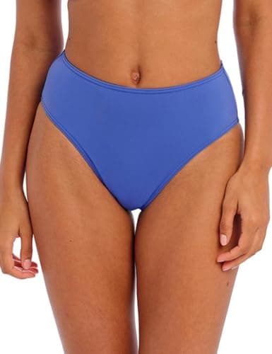 Image of Freya Womens Jewel Cove High-Waist Bikini Bottom, Plain Azure, XL