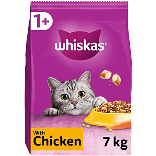 Image of WHISKAS Adult Dry Cat Food 7kg with Chicken