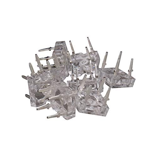 Image of Othmro RED LED Diode Lights Round Super Flux Clear Bulb Lamps Electronics Components Filcker Light Emitting Diodes 3mm 1.8-2V 20mA 4 PINS 8PCS