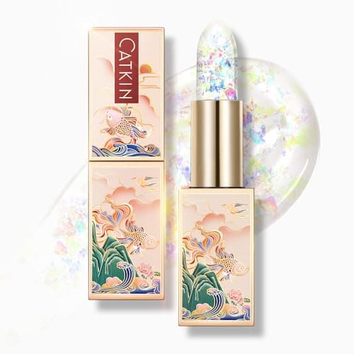 Image of CATKIN Moonlight Lip Balm, Colour Changing Lipstick, Natural Hydrating Tinted Lip Balm, Chapstick Lip Balms with Vitamin E for 8h Moisture for Dry Cracked Lips, 3.5g