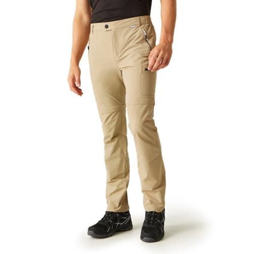Image of Regatta Men's Highton Zip Off Walking Trousers Beige
