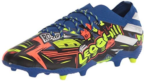 Image of adidas Unisex-Child Nemeziz Messi 19.4 Turf Soccer Shoe blue Size: 4 Little Kid