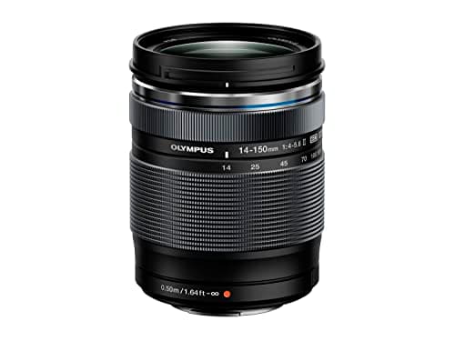 Image of Olympus M.Zuiko Digital ED 14-150 mm F4-5.6 II Lens, Universal Zoom, Suitable for All MFT Cameras (Olympus OM-D & PEN Models, Panasonic G-Series), Black