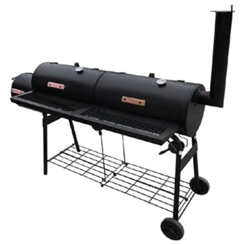 Image of vidaXL Smoker BBQ: Nevada XL Black - Versatile Barbecue & Smoker Combo with Dual-Grill System & Flavor Customization
