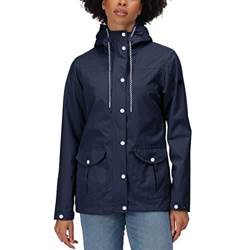 Image of Regatta Womens Bayarma Hooded Waterproof Jacket - Navy - 10
