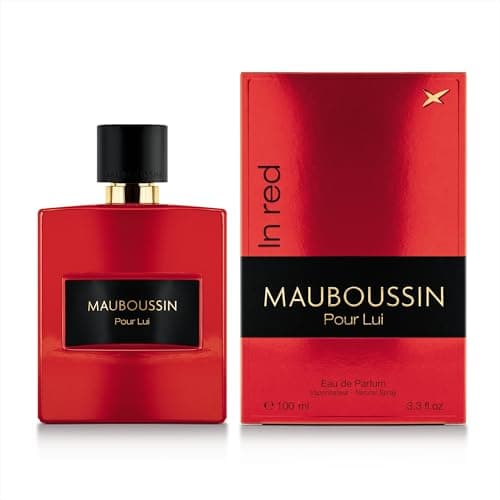 Image of Mauboussin - Pour Lui In Red 100ml (3.3 Fl Oz) - Eau de Parfum for Men - Woody & Spicy Scents