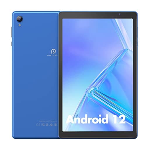 Image of PRITOM 10 inch Android 12 Tablet,2GB RAM, 32GB ROM, 6000Mah, Expand to 512GB, Quad Core Processor, 10 inch Tablet, Android Tablets HD IPS Screen, Camera, Wi-Fi, Bluetooth, Tablet PC(Blue)