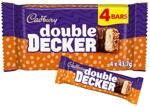 Image of premium Chocolate 4 Bar Range – Premium Chocolate Gift For Any Occasion (Cadbury Double Decker Chocolate Bar 4 x 43.7g)