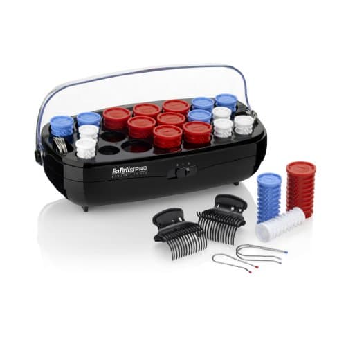 Image of BaByliss Pro 20 Piece Heated Roller Set 8 Jumbo 6 Large & 6 Medium Rollers 5 Min Fast Heat Up
