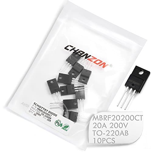 Image of (Pack of 10 Pieces) Chanzon MBRF20200CT Schottky Barrier Rectifier Diodes 20A 200V TO-220AB (TO-220) 20 Amp 200 Volt