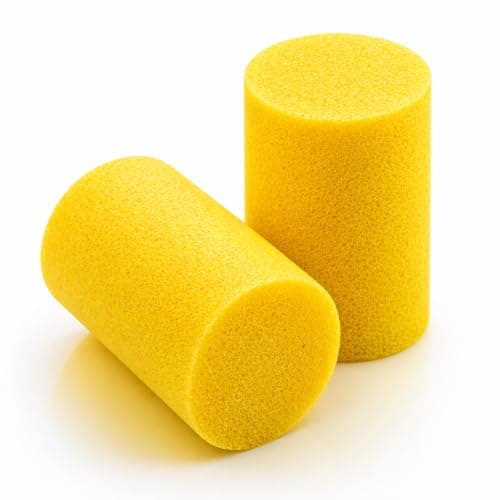 Image of Hangqiao Classic Ear Plugs, 20 Pairs Individually Boxed Wrapped, Yellow, SNR = 28dB, Ear Protection Earplugs, Foam Ear Plugs for Sleeping, Comfortable Fit for Travel, Study & Snoring