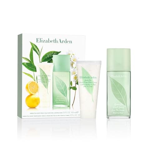 Image of Elizabeth Arden GREEN TEA Scent Spray 100ml 2-piece Gift Set, fresh green perfume, luxury fragrance gifting for women