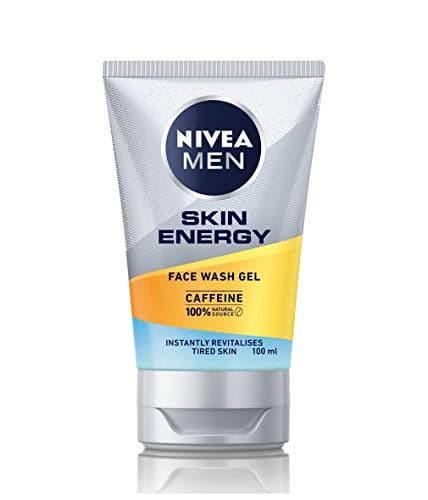 Image of Nivea Men Active Energy Cleanser (100 ml), Energising Mens Face Wash and Face Cleanser with Caffeine, Active Exfoliating Face Wash