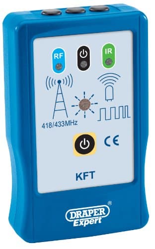 Image of Draper 24446 Expert Vehicle Key Fob Tester, 22.1cm x 11.2cm x 5cm , Blue