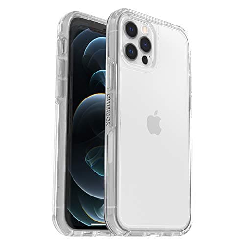 Image of OtterBox 77-66203 Symmetry Clear Case, Shockproof, Drop Proof, Protective Thin Case, 3x tested to Military Standard, Clear, iPhone 12 / iPhone 12 Pro