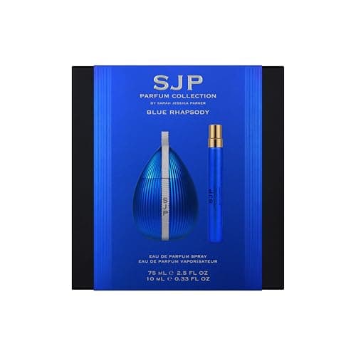 Image of Sarah Jessica Parker Blue Rhapsody Eau de Parfum Gift Set – 75ml + 10ml Purse Spray – Bold Amber Female Perfume – Travel Size Perfume for Women – Genuine SJP Fragrance for Women