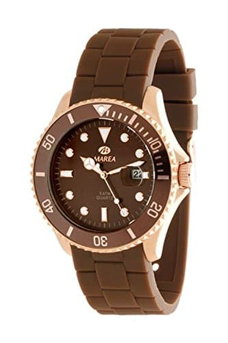 Image of MAREA Men's B42126/3 Digital Rubber Brown Watch