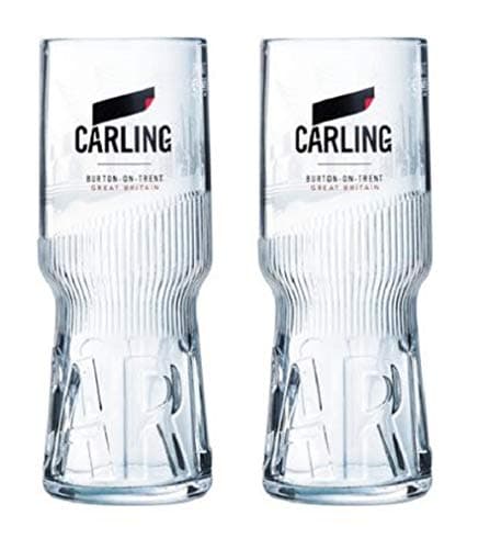Image of Carling Pint Glasses CE 20oz / 568ml (Set of 2)