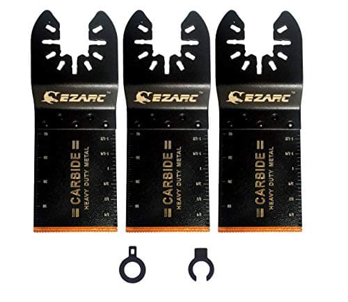 Image of EZARC Oscillating Multitool Blade Carbide Teeth for Hard Material, 3-Pack