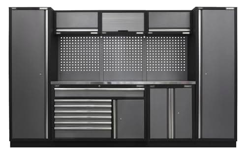Image of Superline Pro 3.24m Storage System - Stainless Steel Worktop