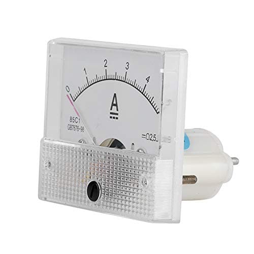 Image of Jelquix Analog Panel Current Voltmeter Lightweight 2.5 Accuracy for Experiment Plastic DC 0-5A (Current measurement 0-5A)