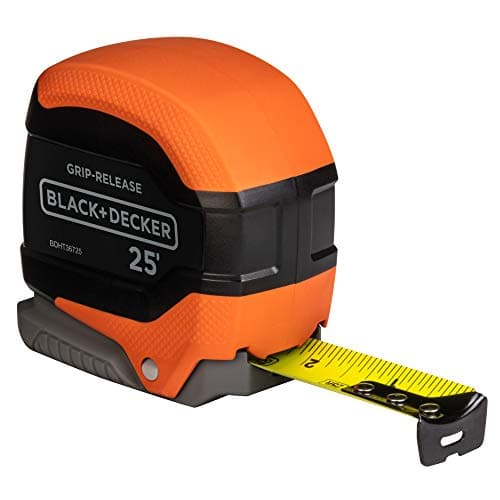 Image of Black+Decker Tape Measure, Grip Release, Autolock & Self Lock, 25-Foot (BDHT36725AP)